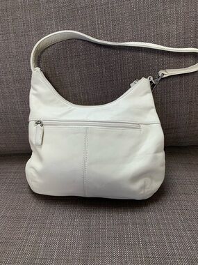 Tignanello Bone Cream Genuine Leather Shoulder Bag